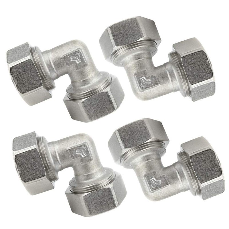 Maxline M8067 Elbow Fitting for 3/4-Inch Tubing (4-Pack) - Image 1